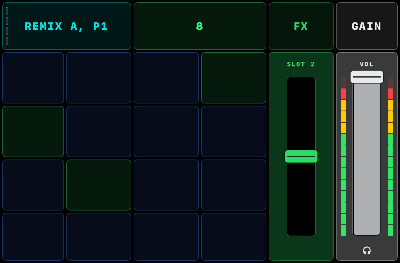 Remix deck on iPad
