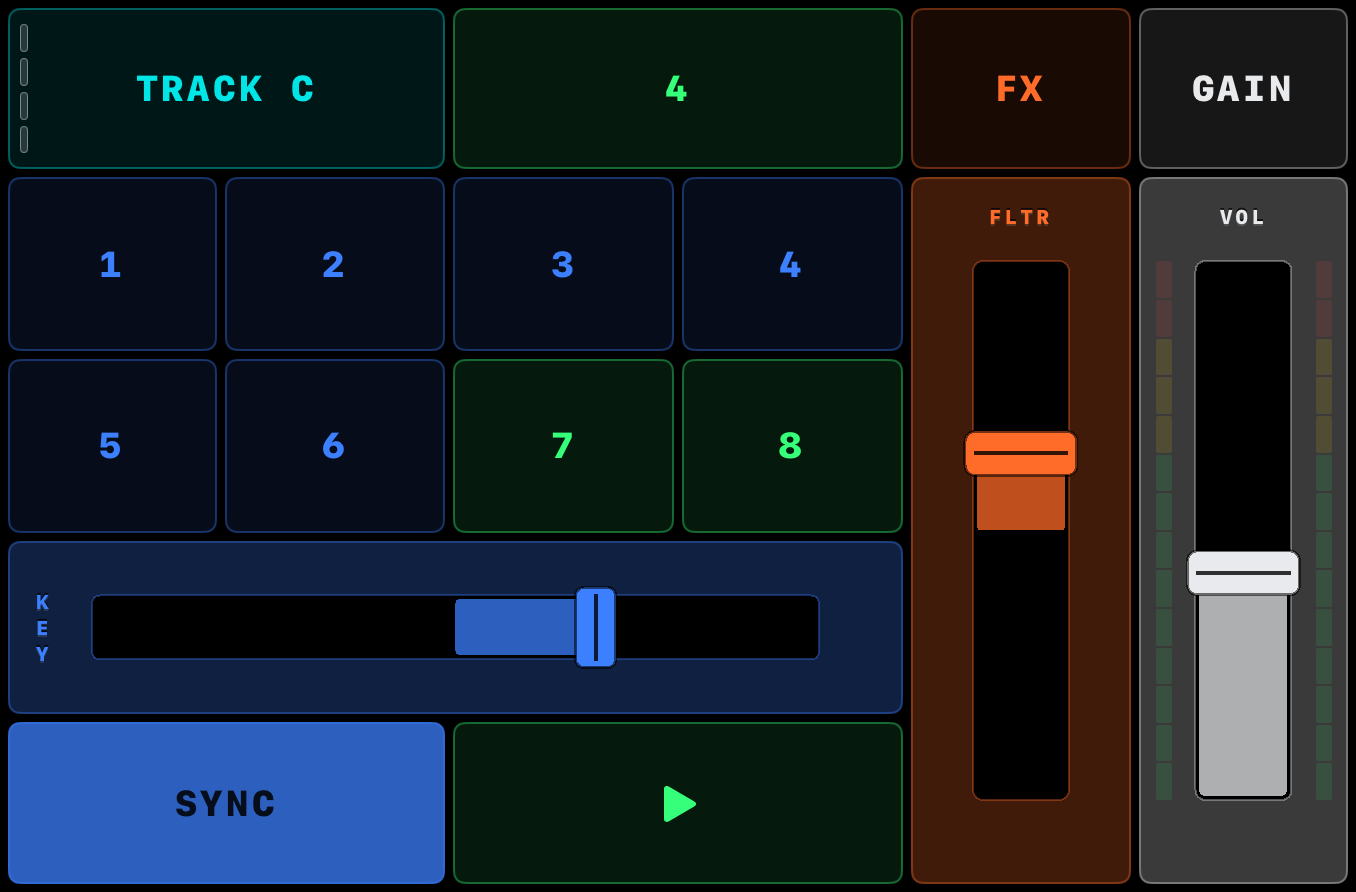 Track deck on iPad